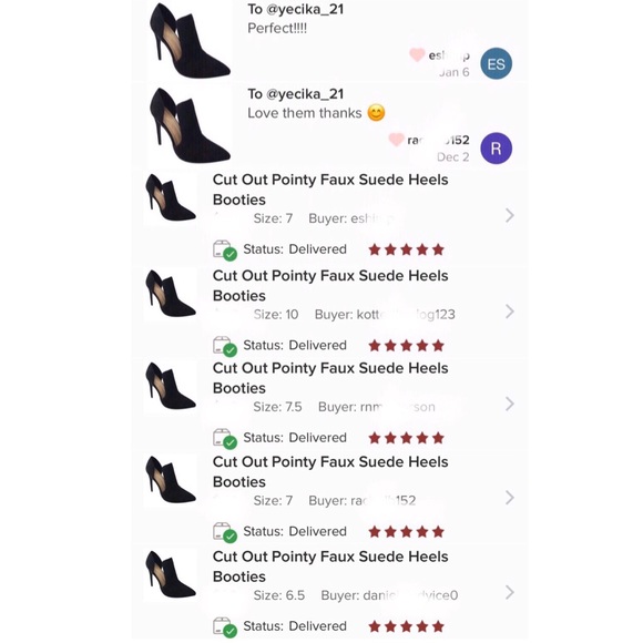 Cut Out Pointy Faux Suede Heels Booties - Picture 5 of 6